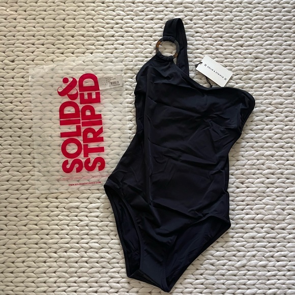 Solid & Striped Juliana Black size small 1 piece bathing suit brand new - Picture 3 of 6